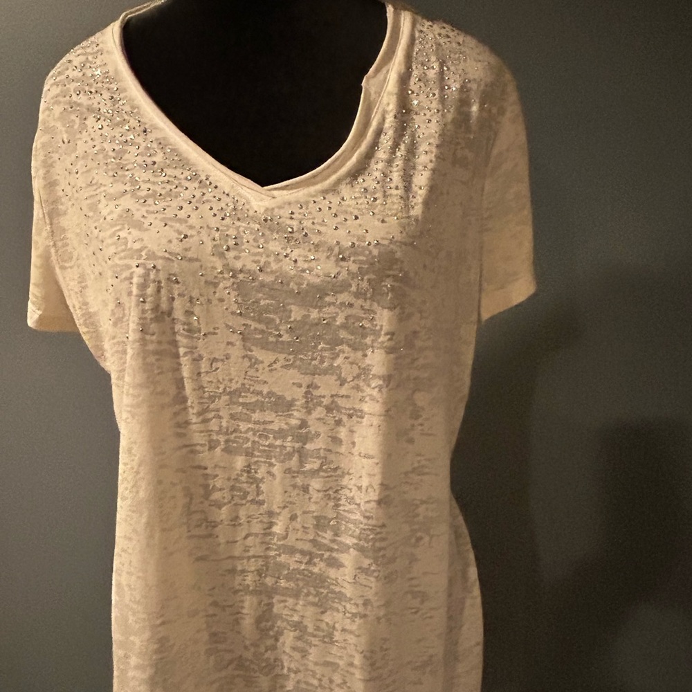 Cato White Short Sleeve Tee